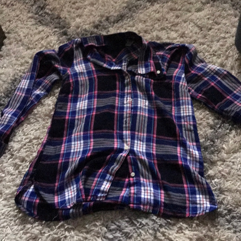 Pink plaid shirt